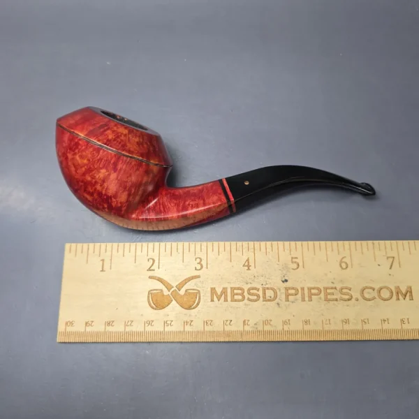 Sven Lar Skulptur by Michael Kabik XL Smooth Bulldog Estate Briar Pipe, Unsmoked - Image 11