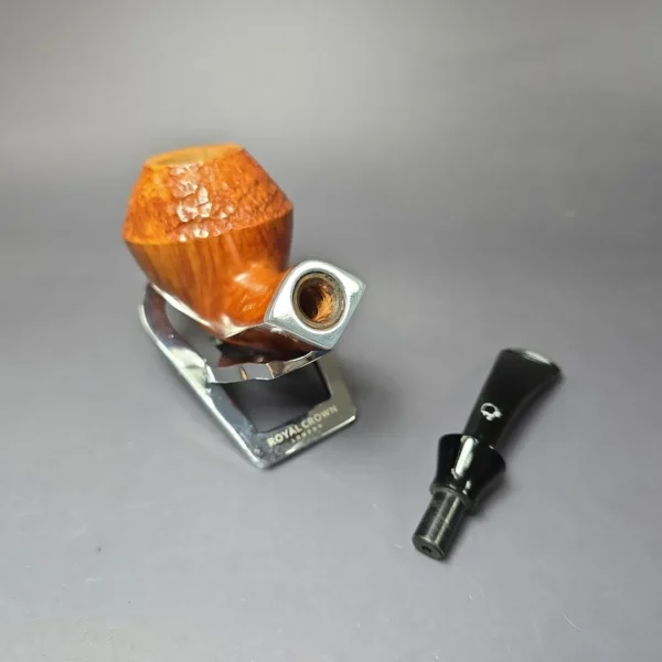 Lorenzetti 1934 Partially Rusticated Bulldog Estate Briar Pipe, Unsmoked - Image 11