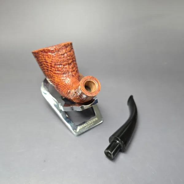 Ser Jacopo S2 Sandblasted Horn Estate Briar Pipe, Italian Estates - Image 11