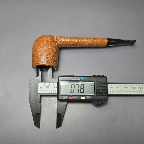 Jobey Nut Bruyere 735 Sandblasted Lumberman Estate Briar Pipe, American Estates - Image 11