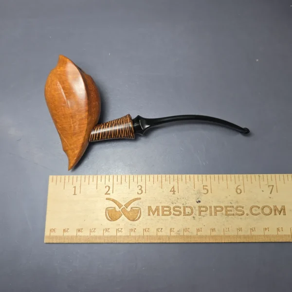 WO Larsen Pearl Grade Partially Sandblasted Cobra Estate Briar Pipe, Unsmoked - Image 11