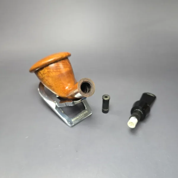 Brebbia Calabash Argento Smooth Calabash Estate Briar Pipe, Italian Estates, 9mm - Image 11