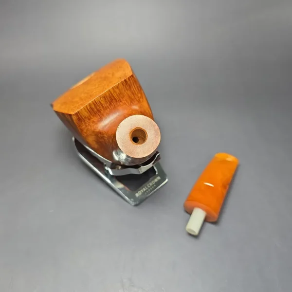 Baldo Baldi XL Smooth Freehand Dublin w/ Amber Estate Briar Pipe, Unsmoked - Image 11
