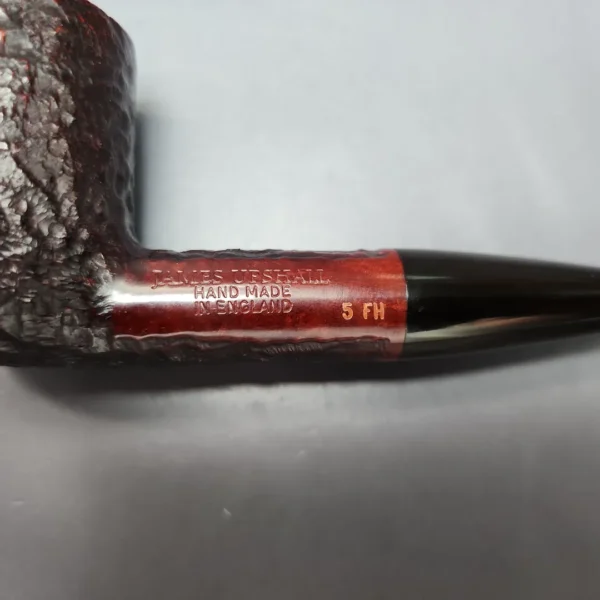 James Upshall Bark Group 5 Partially Rusticated Dublin Estate Briar Pipe, Unsmoked - Image 11