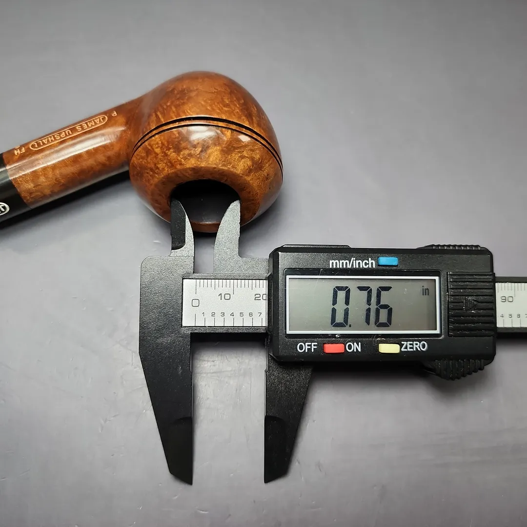 James Upshall P Grade Group 6 Smooth Rhodesian Estate Briar Pipe, Unsmoked - Image 11