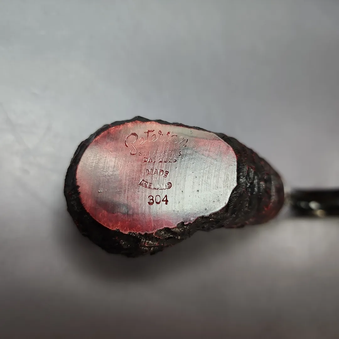 Peterson St Patrick's Day 2025 304 Rusticated Oom Paul Sitter Briar Pipe, Unsmoked - Image 11