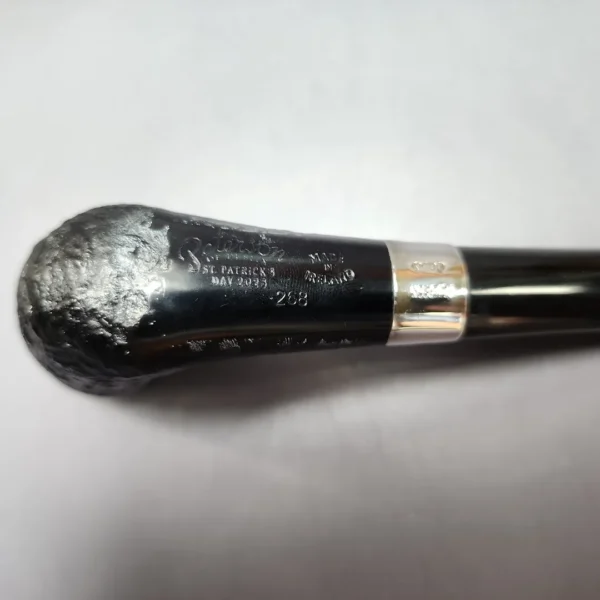 Peterson St Patrick's Day 2025 268 Sandblasted Zulu Estate Briar Pipe, New - Image 11