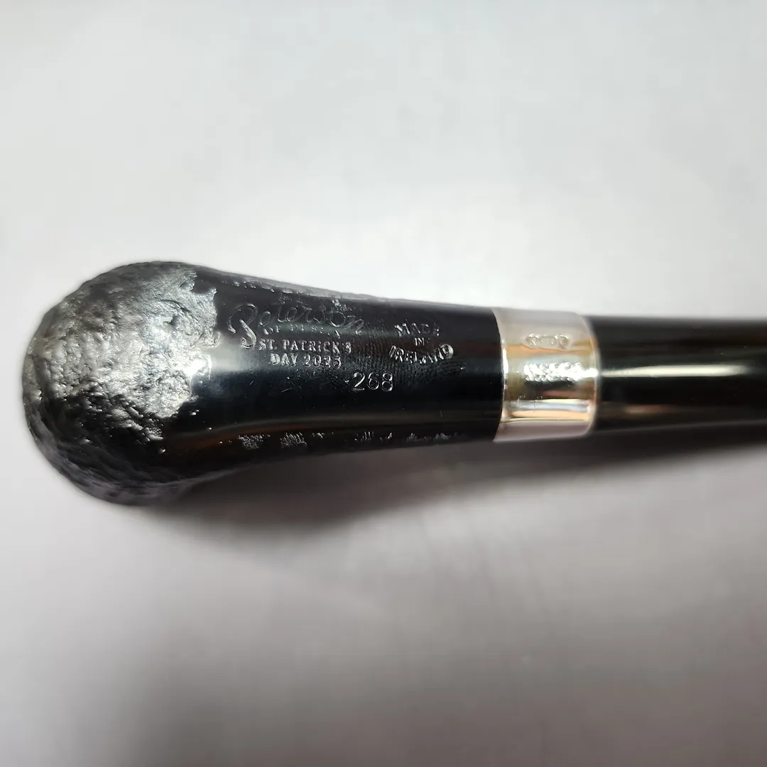 Peterson St Patrick's Day 2025 268 Sandblasted Zulu Estate Briar Pipe - Image 11