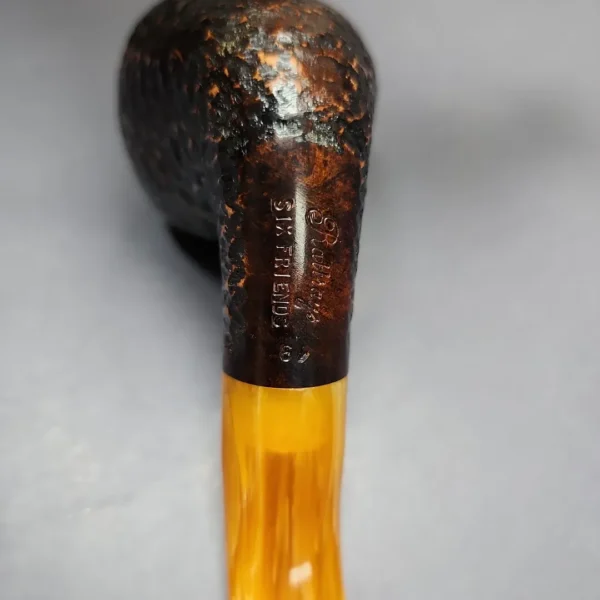 Rattrays Six Friends 19 Rusticated Estate Briar Pipe, Unsmoked, 9mm - Image 11