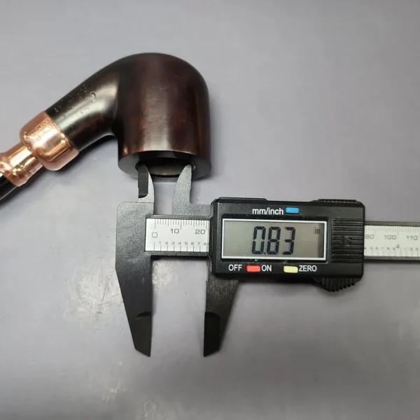 Peterson 2022 Christmas Pipe 01 Smooth Bent Pot Estate Briar Pipe, Unsmoked - Image 11