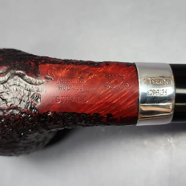Peterson 2020 Sherlock Holmes Strand Sandblasted Egg Estate Briar Pipe, Irish Estates - Image 11