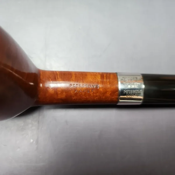 Peterson Pre-Republic Kapet 949 w/ Silver Smooth Oval Shank Billiard Estate Briar Pipe, Irish Estates - Image 10