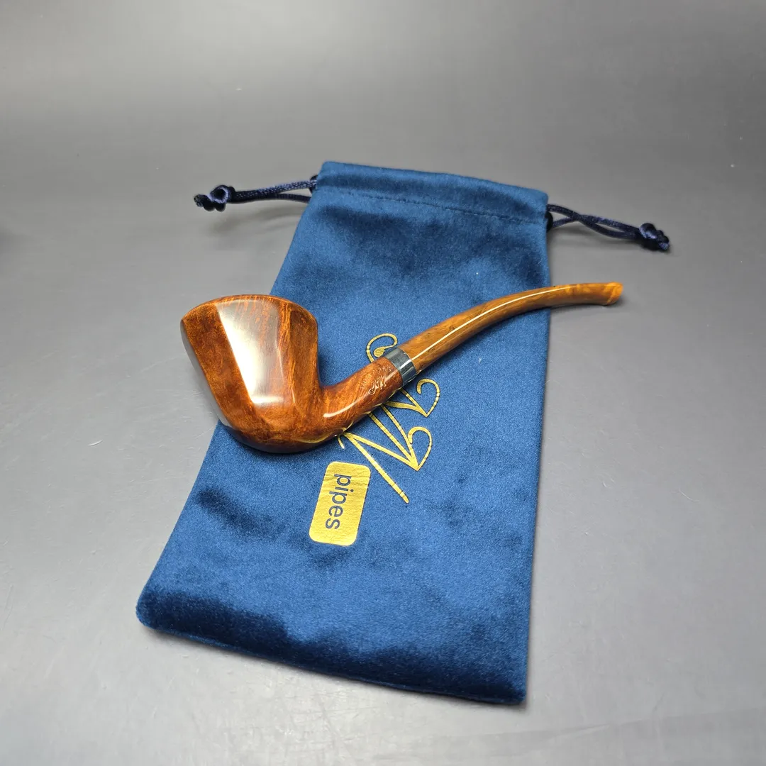 Mina Pipes Smooth Panel Dublin w/ Silver Estate Briar Pipe, Unsmoked - Image 11