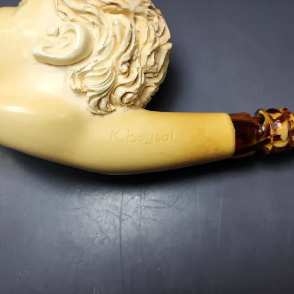Kadir Baysal Magnum Weeping Child Estate Meerschaum Pipe, Turkish Estates - Image 11