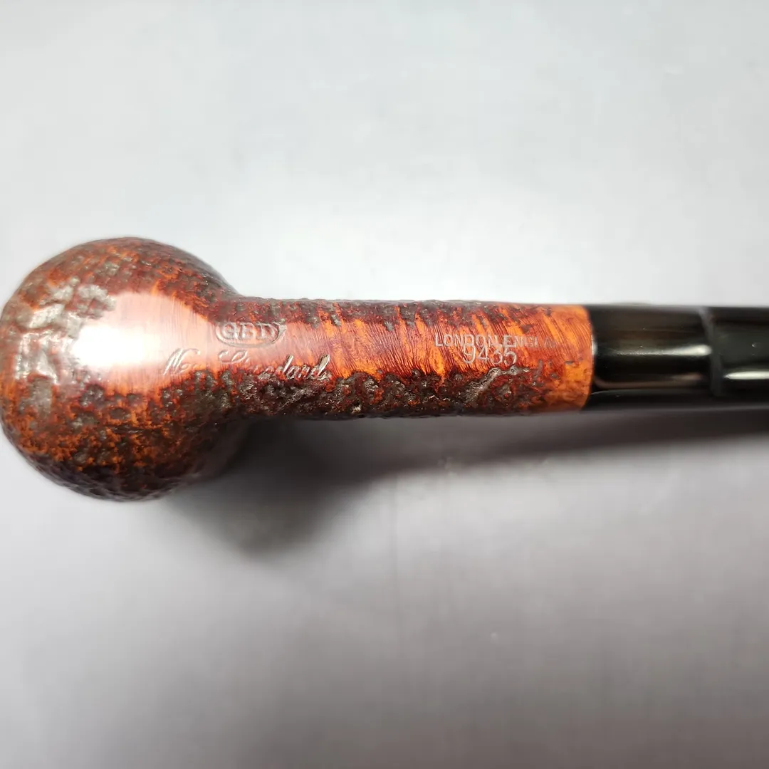 GBD Pre-1980s New Standard 9435 Sandblasted Billiard Estate Briar Pipe, English Estates - Image 11