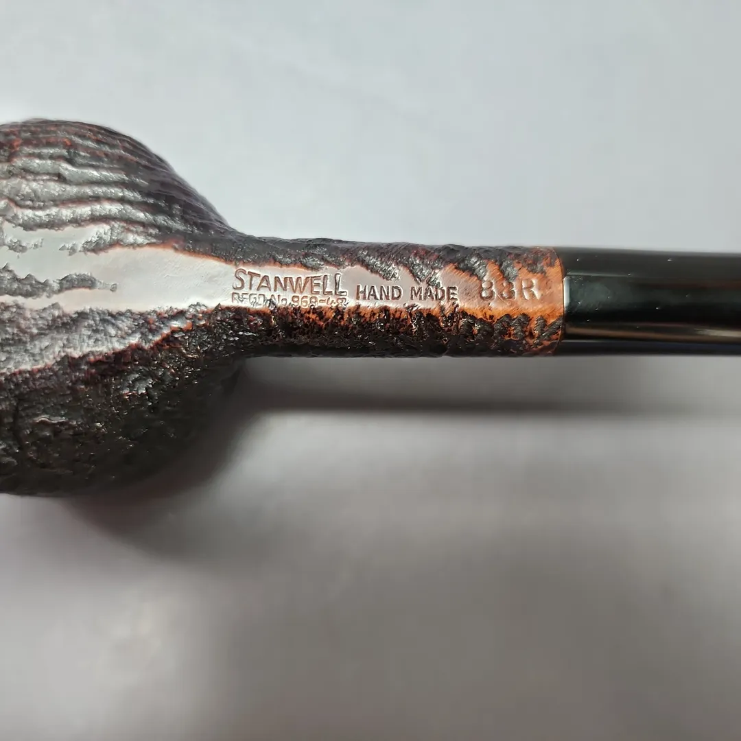 Stanwell c.1960s 83R Hand Made Sandblasted Pot Estate Briar Pipe, Danish Estates - Image 11