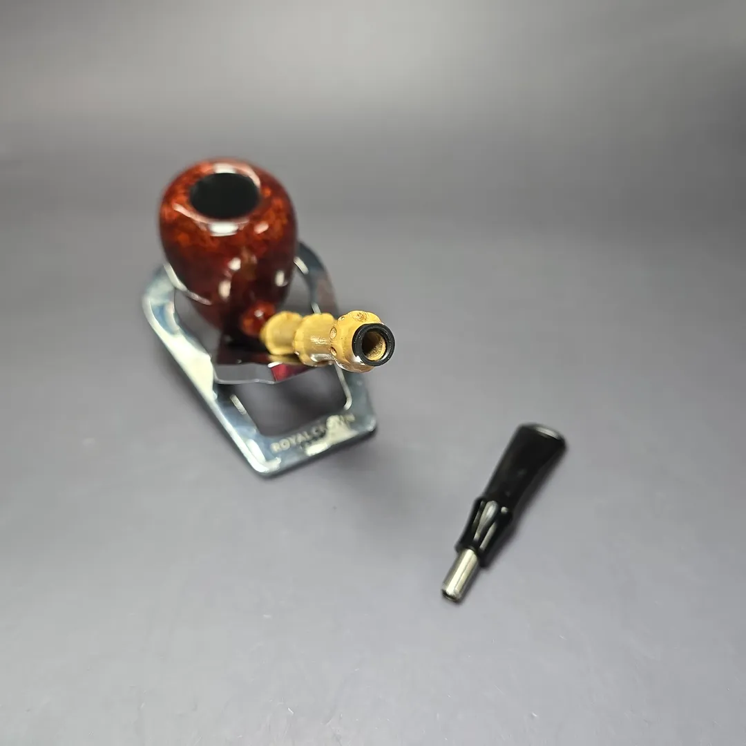 MBSD Briars Modern Masters 1 Smooth Peewit w/ Bamboo Briar Pipe, New - Image 11