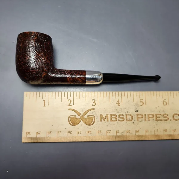 MBSD Briars Timeless Traditions 1 Sandblasted Billiard w/ Silver Handmade Briar Pipe, New - Image 11