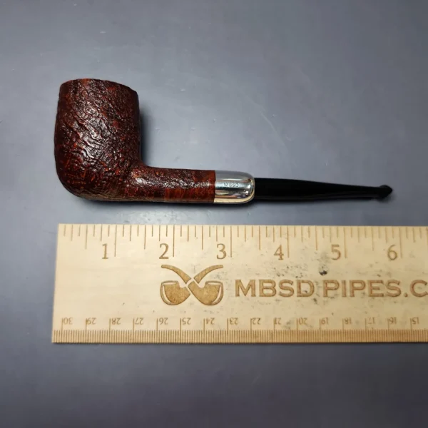 MBSD Briars Timeless Traditions 1 Sandblasted Billiard w/ Silver Handmade Briar Pipe, New - Image 11