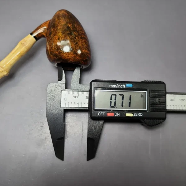 MBSD Briars Modern Masters 1 Smooth Peewit w/ Bamboo Briar Pipe, New - Image 11