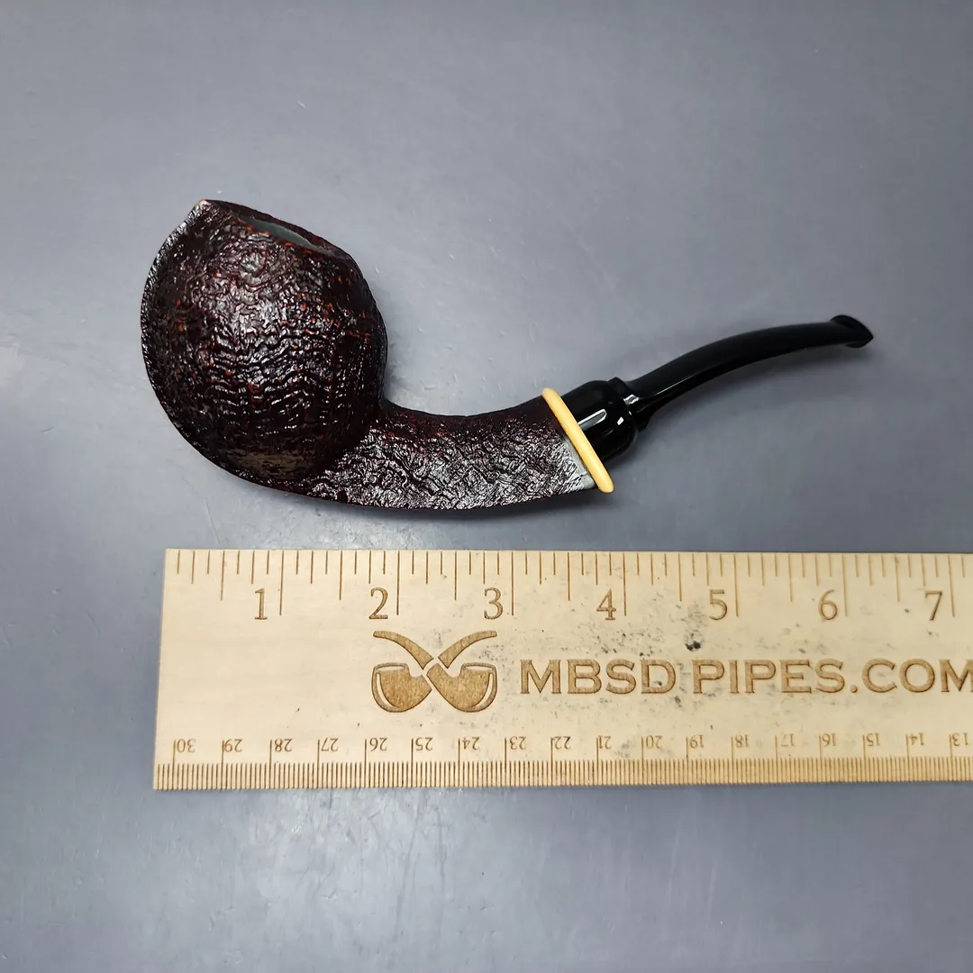 MBSD Briars Modern Masters 2 Sandblasted Blowfish w/ Boxwood Briar Pipe, New - Image 11