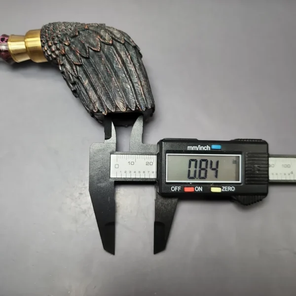 Moonlight Pipes "Brass-Necked Bird" Zulu Handmade Briar Pipe, New - Image 11