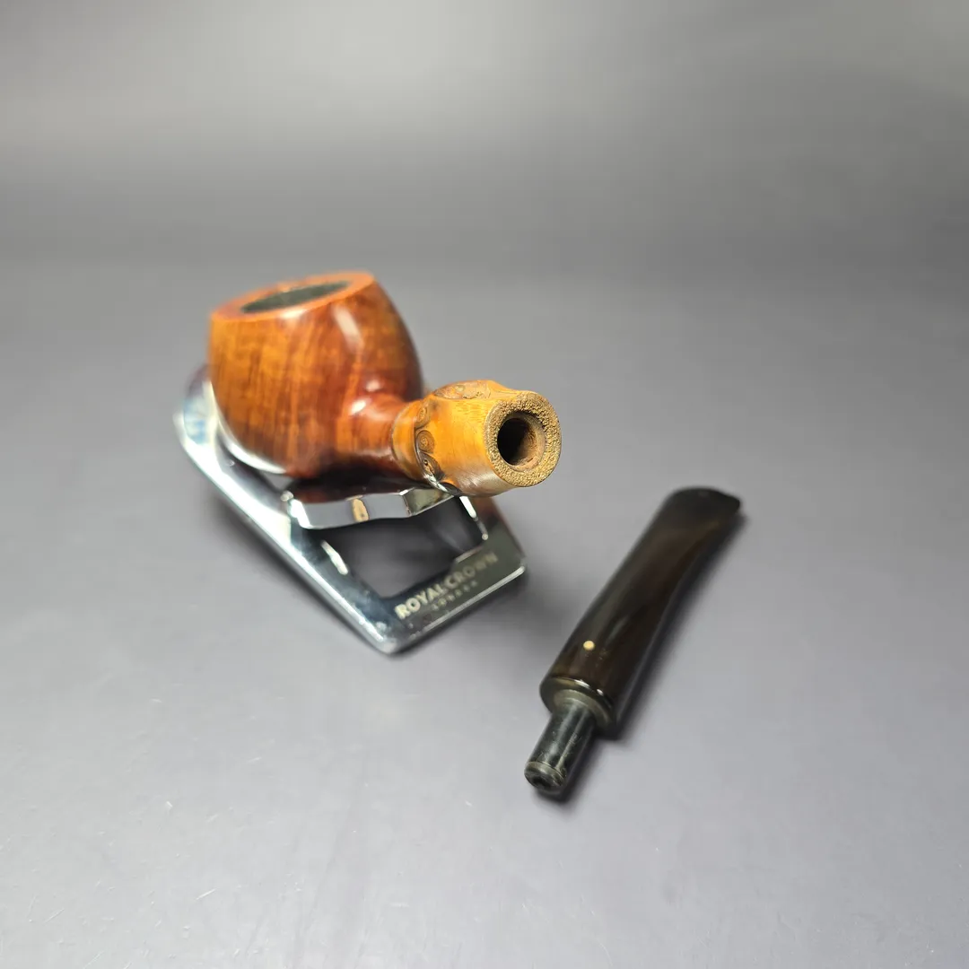 Savinelli Punto Oro 313 Smooth Prince w/ Bamboo Estate Briar Pipe, Italian Estates - Image 11