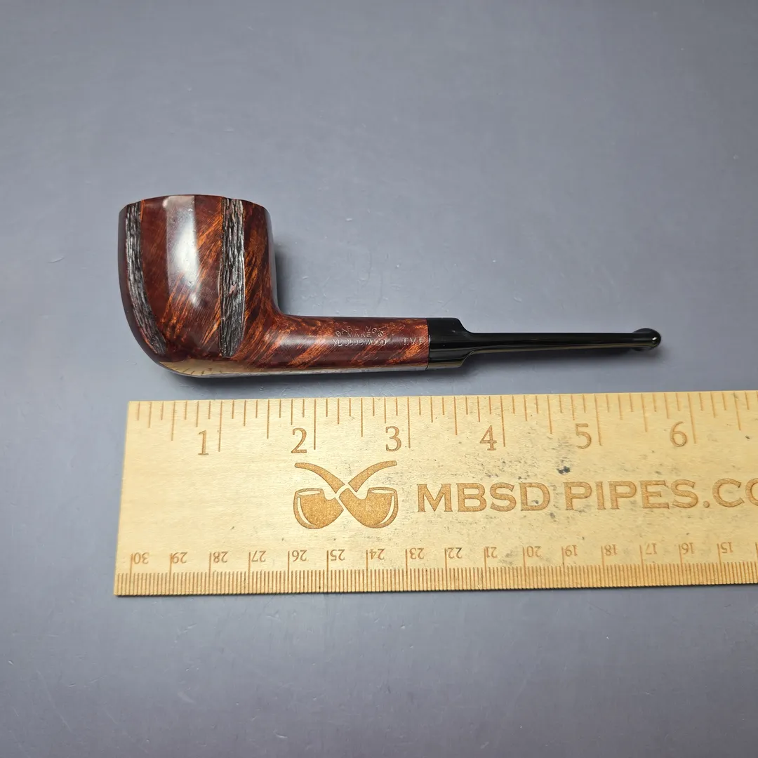 Barling's Make Family Era YOW Quaint EXEL Partially Rusticated Pot Estate Briar Pipe, English Estates - Image 11