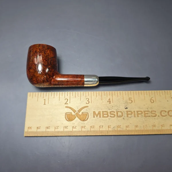 MBSD Briars Timeless Traditions 1 Smooth Billiard w/ Silver Handmade Briar Pipe, New - Image 11