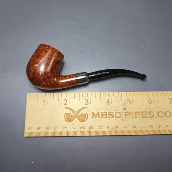 Vollmer & Nilsson Smooth Bent Billiard w/ Silver Estate Briar Pipe, Unsmoked - Image 11