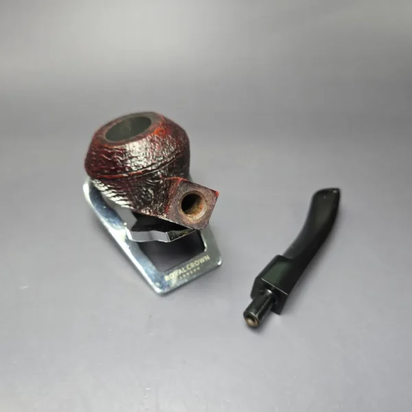 Ashton 1998 Pebble Grain XXX Sandblasted Bulldog Estate Briar Pipe, English Estates - Image 11