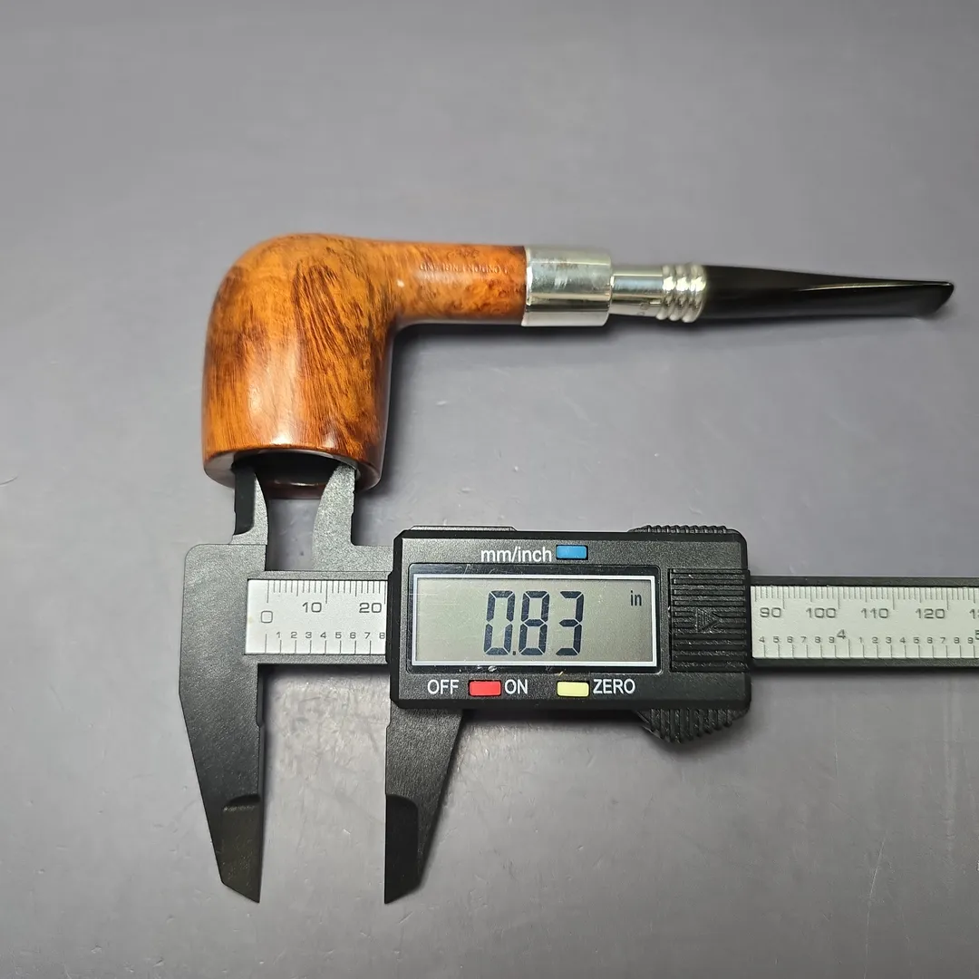 GBD 1957 9452 Smooth Billiard w/ Silver Spigot Estate Briar Pipe, English Estates - Image 11