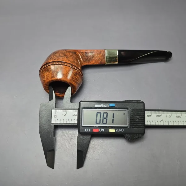 Peterson Sherlock Holmes Baker Street w/ 9k Gold Smooth Bulldog Estate Briar Pipe, Unsmoked - Image 11