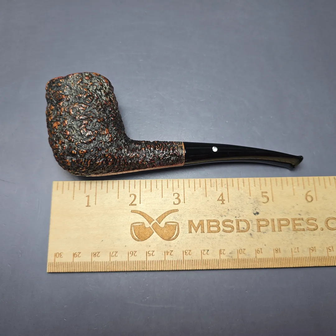 Castello 1960s-80s Sea Rock Briar 3K 19 Rusticated Zulu Estate Briar Pipe, Italian Estates - Image 11