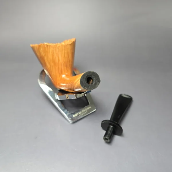 Herriot Pipes Natural Smooth Freehand Dublin w/ Plateaux Handmade Briar Pipe, New - Image 11