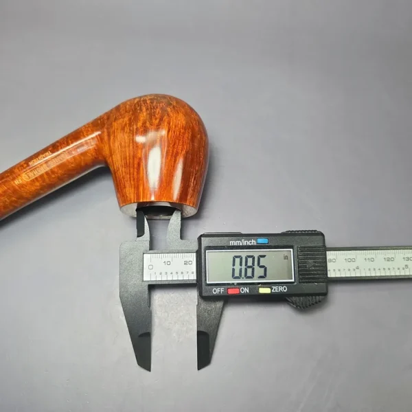 James Upshall Empire Series Tradition Magnum Smooth Bent Billiard Estate Briar Pipe, Unsmoked - Image 12
