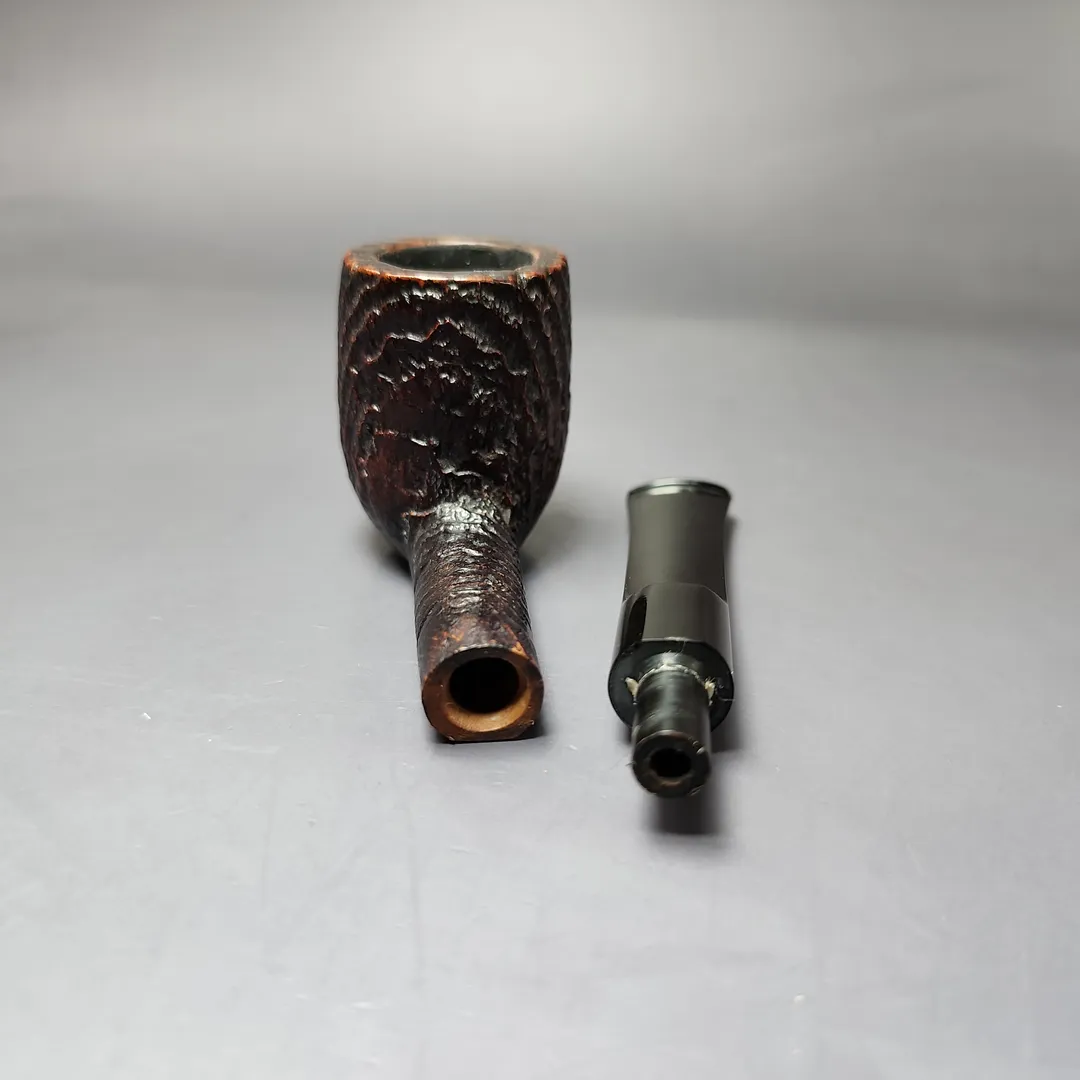 Dunhill 1975 Shell Briar 39 Sandblasted Billiard Estate Briar Pipe, English Estates - Image 12