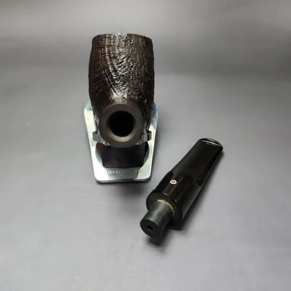 Ashton Pebble Grain ELX Sandblasted Billiard Estate Briar Pipe, English Estates - Image 12