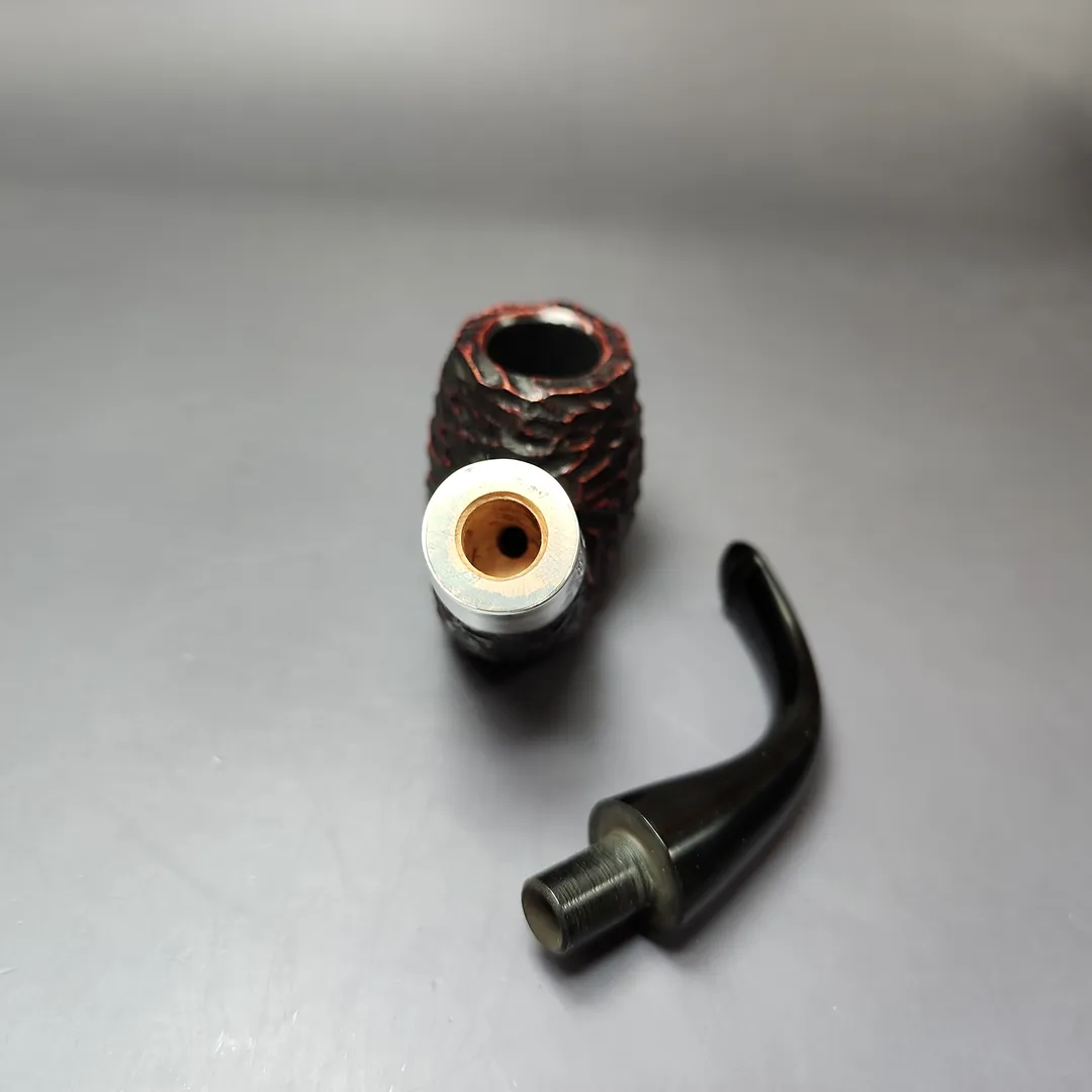 Peterson St Patrick's Day 2025 304 Rusticated Oom Paul Sitter Briar Pipe, Unsmoked - Image 12