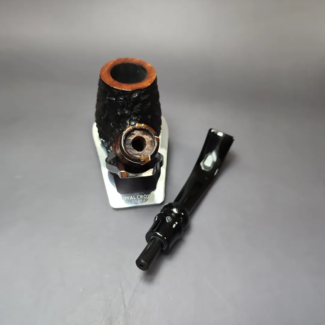 Mauro Armellini Rusticated Bent Brandy Estate Briar Pipe, Italian Estates - Image 12