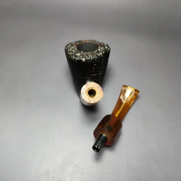 Johs Sandblasted Dublin Sitter Estate Briar Pipe, Danish Estates - Image 12