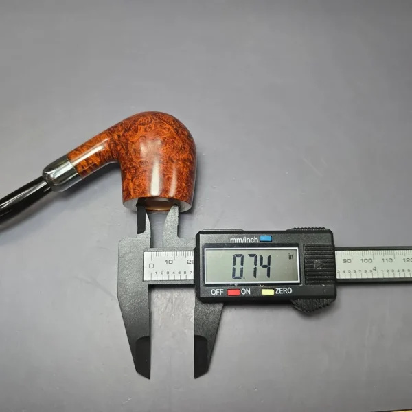Vollmer & Nilsson Smooth Bent Billiard w/ Silver Estate Briar Pipe, Unsmoked - Image 12