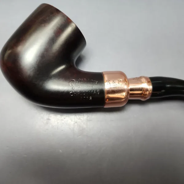 Peterson 2022 Christmas Pipe 01 Smooth Bent Pot Estate Briar Pipe, Unsmoked - Image 12