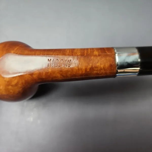Peterson Pre-Republic Kapet 949 w/ Silver Smooth Oval Shank Billiard Estate Briar Pipe, Irish Estates - Image 11