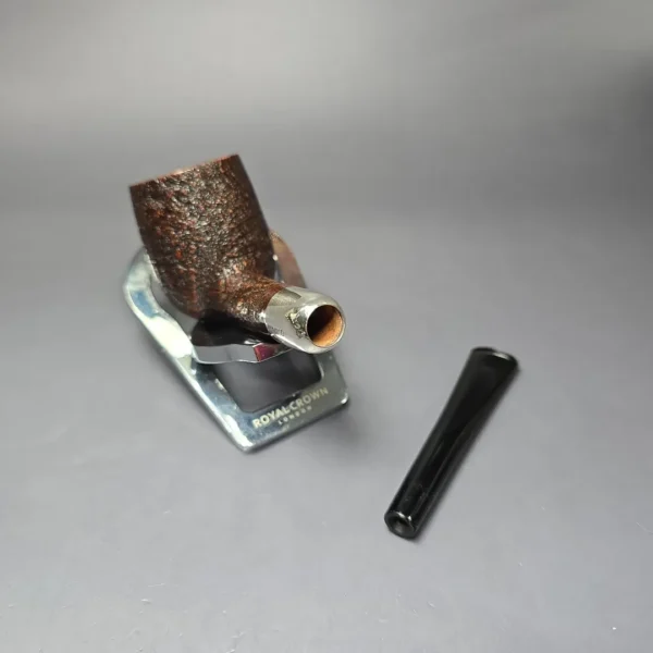 MBSD Briars Timeless Traditions 1 Sandblasted Billiard w/ Silver Handmade Briar Pipe, New - Image 12