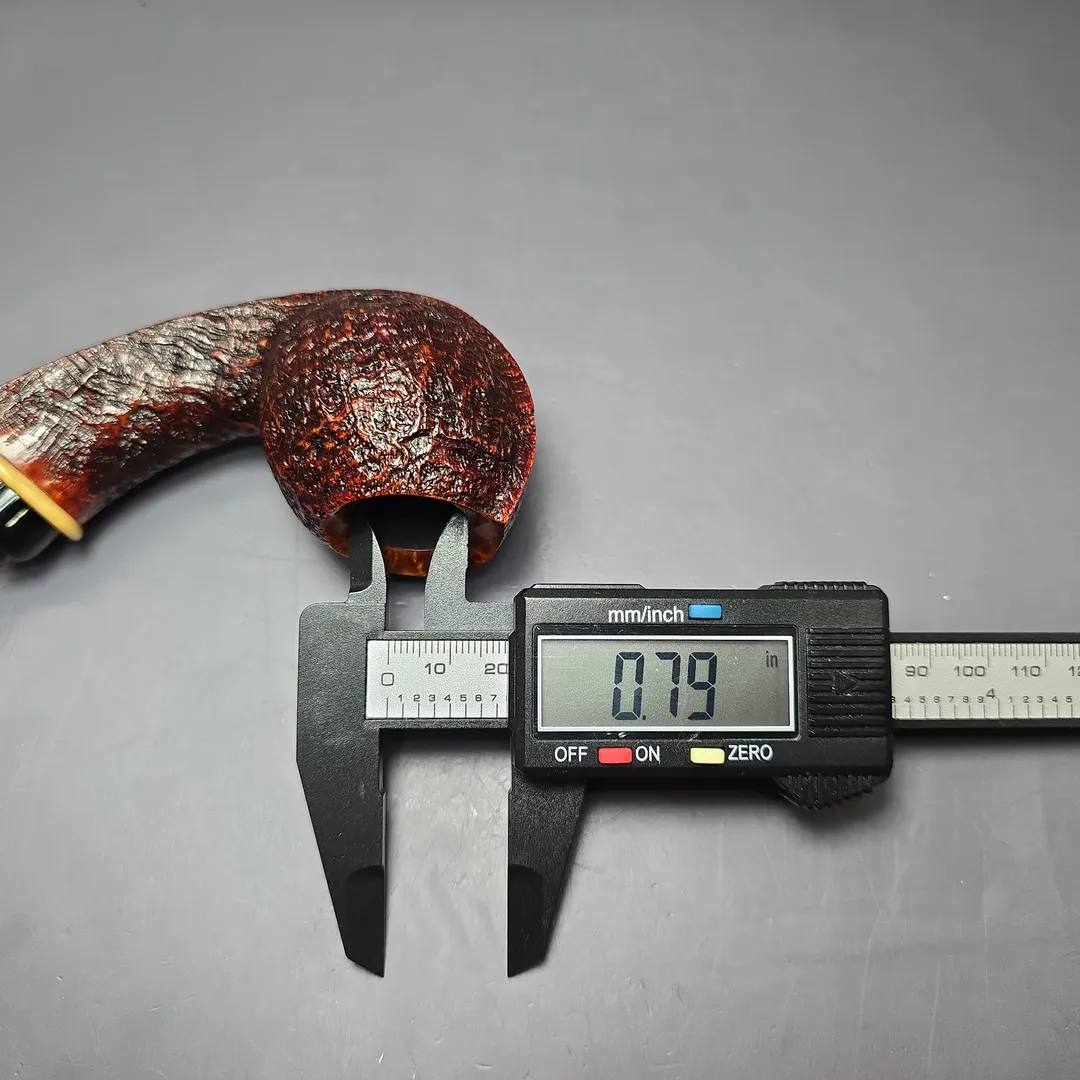 MBSD Briars Modern Masters 2 Sandblasted Blowfish w/ Boxwood Briar Pipe, New - Image 12