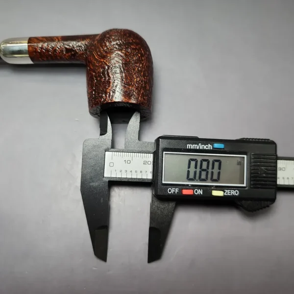 MBSD Briars Timeless Traditions 1 Sandblasted Billiard w/ Silver Handmade Briar Pipe, New - Image 12