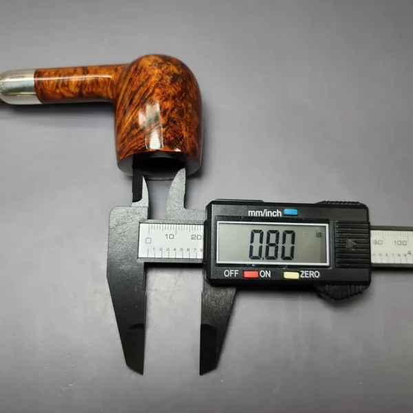 MBSD Briars Timeless Traditions 1 Smooth Billiard w/ Silver Handmade Briar Pipe, New - Image 12
