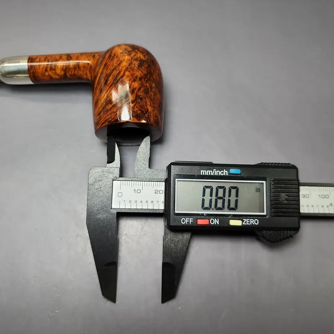 MBSD Briars Timeless Traditions 1 Smooth Billiard w/ Silver Handmade Briar Pipe, New - Image 12