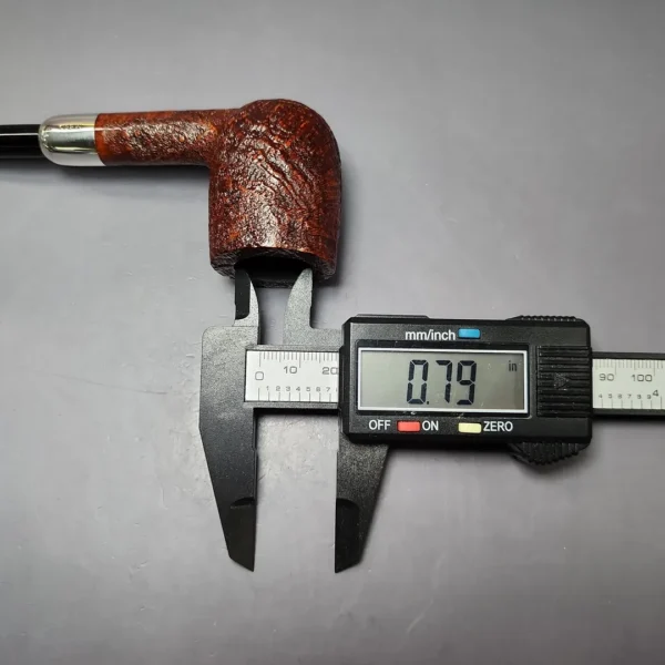MBSD Briars Timeless Traditions 1 Sandblasted Billiard w/ Silver Handmade Briar Pipe, New - Image 12
